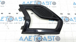 Решетка переднего бампера правая Ford Fusion mk5 19-20 под LED ПТФ, глянец, песок