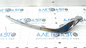 Молдинг переднего бампера правый Ford Fusion mk5 19-20 хром, песок