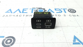 Порт зарядки центральної консолі задній Subaru Forester 25-26 USB-C, USB-A