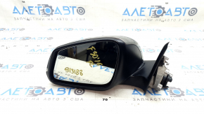 Зеркало боковое левое в сборе BMW 3 F30 4d 13-18 usa 5 пинов, крепление мат, подогрев, поворотник, серебро