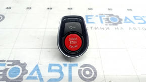 Кнопка start-stop BMW 3 F30 12-18 черная с хром, красная