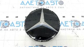 Емблема решітки радіатора grill Mercedes X247 GLB 20-26 під радар, з підігрівом, немає обрамлення, подряпини