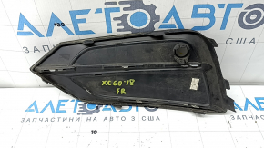 Решетка переднего бампера правая Volvo XC60 18-21 под парктроник с хром молдингом