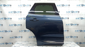Двері в зборі задня права Volvo XC60 18-26 Inscription, Keyless, тонування, синій 723, відігнутий молдинг, потерті накладки, тички