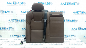 Спинка заднего ряда 2 ряд правая Volvo XC60 18-26 кожа коричневая, с подголовником, с ремнём и подлокотником