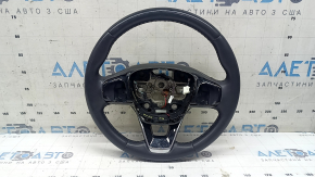 Руль голый Ford Escape MK4 23-26 кожа, подогрев, без кнопок, царапины, потерт