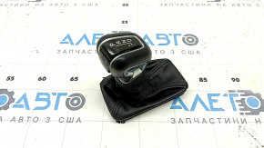 Ручка КПП Volvo XC60 19-21 T5, T6 кожа черная, с чехлом, царапины