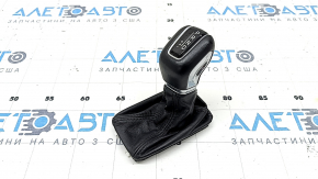 Ручка КПП Volvo XC60 19-21 T5, T6 кожа черная, с чехлом, царапины