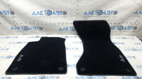 Комплект килимків салону тканина 4шт Audi A5 F5 18-25 5D чорна з написом A5