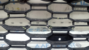 Решетка радиатора grill голая Audi A5 F5 18-19 черный глянец+ молдинг черный глянец, надломы, отломано крепление под пактроник