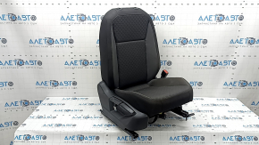 Пасажирське сидіння VW Tiguan 18-21 без Airbag, тканина чорна з сірим, під хімчистку