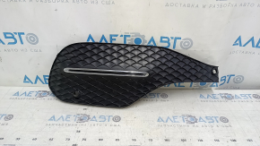 Решітка переднього бампера права Mercedes W167 GLE 350 450 20-23 структура з хром, під парктроніки, надлом кріплення