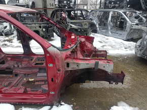 Чверть передня права VW Tiguan 18-24 на кузові, червона, тички на порозі
