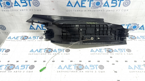 Накладка порога задняя левая внутренняя Volvo XC90 16-22 с подсветкой, черная, царапины