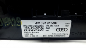 Маркировка на климат-контроле Audi Q7 2016, оригинал 4M0919158D