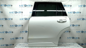 Двері в зборі задні ліві Volvo XC90 16-26 keyless, тонування, білий 614, тичка, подряпина