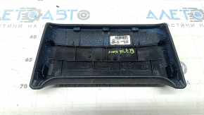 Накладка центральной консоли задняя верхняя Audi Q7 16-19 кожа черная