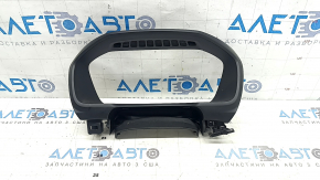 Накладка щитка приборов Volvo XC90 16-22 черная, с накладкой