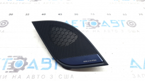 Накладка передней панели правая под динамики Audi A4 B9 17-20 серая, Bang and Olufsen, 2 части, сломано крепление