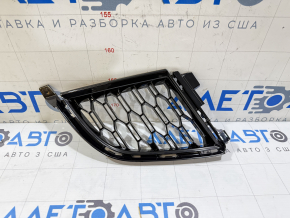 Нижня решітка переднього бампера центральна ліва BMW 3 G20 19-22 M Sport, чорний глянець