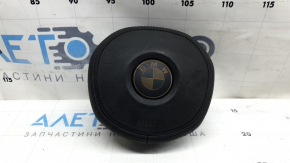 Подушка безпеки airbag в кермо водійська BMW 3 G20 20-26 шкіра чорна, M3, M340, M Sport, в кіптяви, оплавлена, іржавий піропатрон