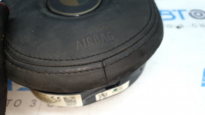 Подушка безопасности airbag в руль водительская BMW 3 G20 20-24 кожа черная, M3,M340, M Sport, в копоти, оплавлена, ржавый пиропатрон