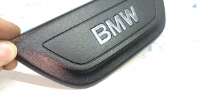 Накладка порога зовнішня ззаду ліва BMW X3 F25 11-17 чорна, подряпини