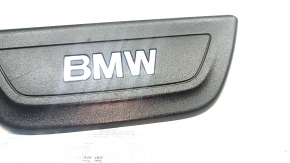 Накладка порога зовнішня ззаду права BMW X3 F25 11-17 чорна, подряпини