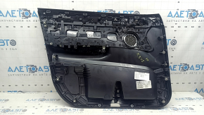 Обшивка двери карточка передняя правая в сборе BMW X3 F25 11-17 кожа черная, подлокотник кожа черная, вставка кожа черная, молдинг серый, царапины