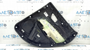 Обшивка двери карточка задняя левая Jeep Compass 22-24 черная, вставка ткань серая