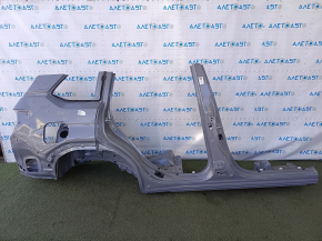 Чверть крило задня права Subaru Forester 25-26 відпиляна, з центральною стійкою, сірий, тріщина, зам'ята