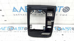 Накладка центральної консолі верхня під шифтер Jeep Compass 22-26 із заглушкою, чорний глянець