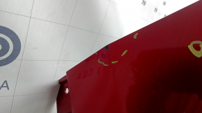 Бампер задний голый Mazda CX-5 22-25 без парктроников, красный, потерт