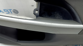 Обшивка дверей картка передня права Toyota Prius 30 10-15 чорна з темно-сірою вставкою тканина, сірою накладкою ручки, під чищення, подряпини