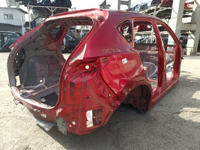 Четверть крыло задняя правая Mazda CX-5 17-25 на кузове, красная, вмятина