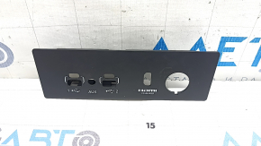 Накладка центральной консоли Jeep Grand Cherokee WL 21-26 под прикуриватель, usb и HDMI