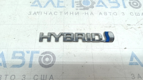 Эмблема надпись "hybrid" двери багажника Toyota Rav4 16-18 hybrid