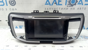 Монитор, дисплей, навигация нижний Honda Accord 13-17 touch screen touring, с накладкой черный с серым