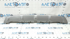 Накладка губы переднего бампера Ford Edge 19-24 серая, царапины