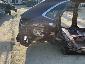 Чверть крило задня права Ford Edge 15-24 на кузові, бордова, іржава, вм'ятинка