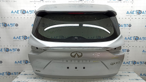 Дверь багажника голая со стеклом Infiniti QX50 19-25 тонировка, серебро K23, с молдингом, , спойлером и накладкой