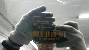 Дверь багажника голая со стеклом Jeep Grand Cherokee WK2 14-21 графит PAU, тонировка, со спойлером и стоп сигналом, царапины на стекле