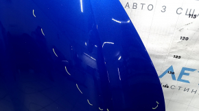 Капот голый Honda Insight 19-22 алюминий, синий B-593M, сколы