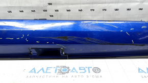 Порог правый Honda Insight 19-22 синий B-593M, треснут, царапины, прижат, сломано крепление