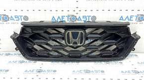 Грати радіатора grill Honda CRV 23-26 HEV з чорним глянцевим молдингом, з емблемою