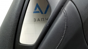 Обшивка двери карточка задняя левая Honda Insight 19-22 черная, подлокотник и вставка черная кожа, царапины