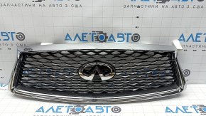Решітка радіатора grill Infiniti Q50 18-20 зі значком