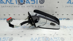 Зеркало боковое левое в сборе Lincoln MKZ 17-20 16 пинов, поворотник, подогрев, проекция, автоскладывание, автозатемнение, BSM, черное, хром, песок, царапины