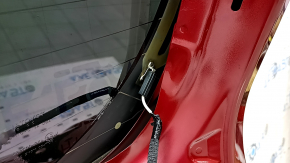 Дверь багажника голая со стеклом Toyota Venza 21-24 тонировка, красный 3T3, вмятина
