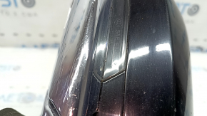 Зеркало боковое правое в сборе Lincoln MKZ 17-18 14 пинов, поворотник, подогрев, проекция, автоскладывание, черное, хром, царапины, песок, скол на поворотнике, тычка на хроме